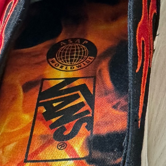 Vans x ASAP Rocky World Wide Flame Classic Slip On Mule Women’s 6.5 / Men’s 5 - Picture 9 of 12